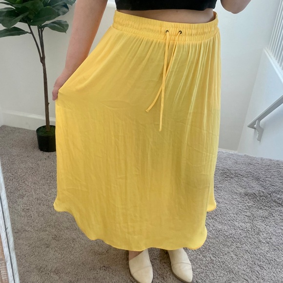 ⭐️Shirttail-Hem Beach Summer Hipster Hippie Artsy Flowy Boho Bohemian Maxi Skirt - Picture 8 of 8